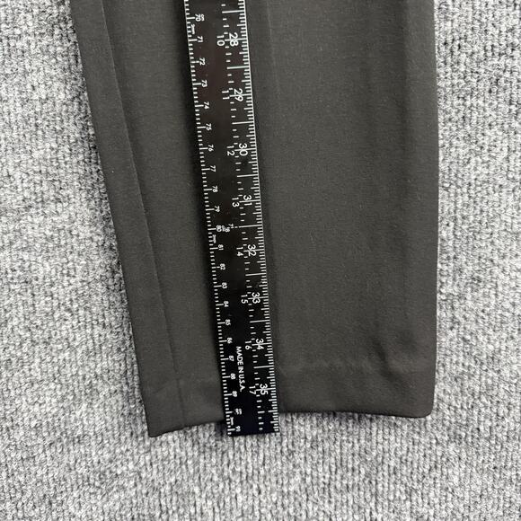 H&M Pants Womens 4 Black Slacks Regular Waist Ankle Length Elastic Conscious - Picture 7 of 14